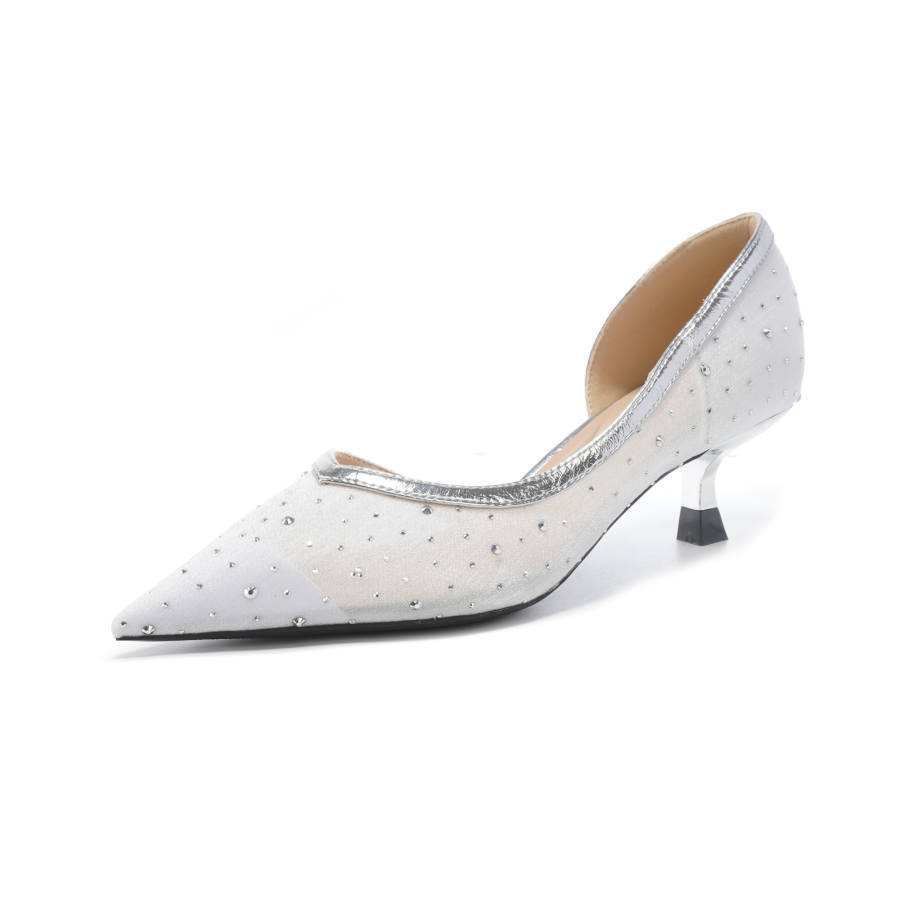 TATAYA Microfiber Leather Slim Heel High Heels Women's