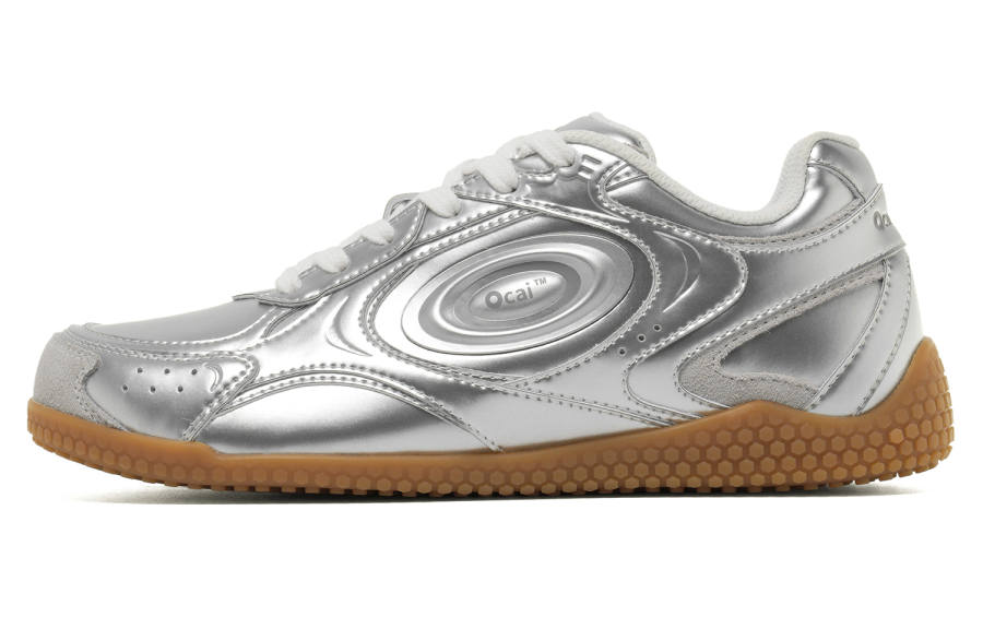 Ocai Slip Resistant Abrasion Resistant Slip Resistant Abrasion Resistant Low top Casual Shoes Women's Silver