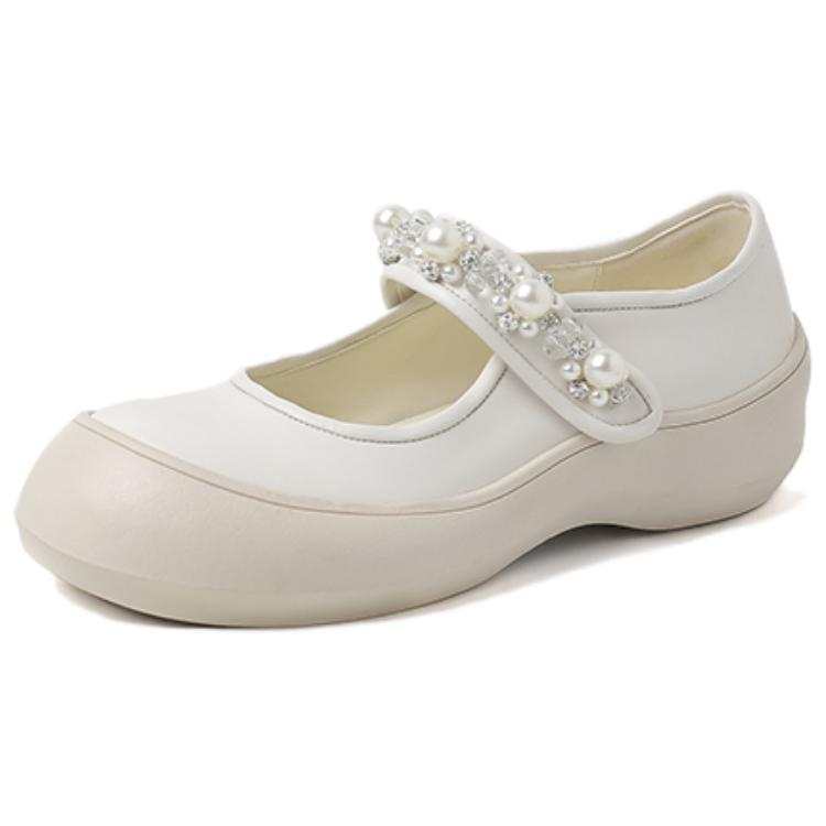 GERUIDIOU Cow Leather Platform Mary Jane Shoes Women's