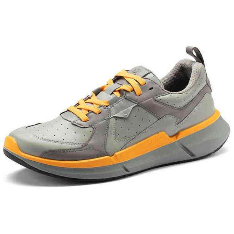 Ecco Biom 2.2 Cow Leather Cushioning Slip Resistant Low top Running Shoes Men's Gray