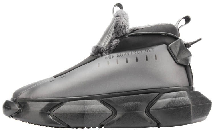 NORVINCY Slip Resistant Thermal Slip Resistant Thermal Elastic Fabric Thick Sole Cushioning Fleece Lined Urban Techwear