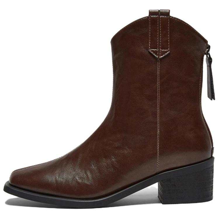 BASTO BASTO Pu Ankle Boots Low Heel Women's