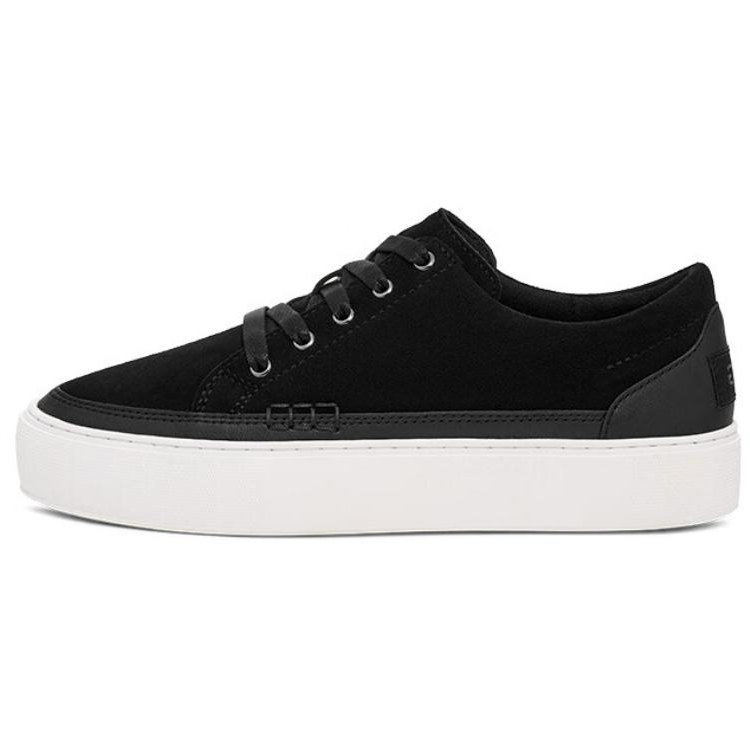 UGG Cakewalk Cow Split Leather Slip Resistant Slip Resistant Low top Skateboard Shoes Unisex Black