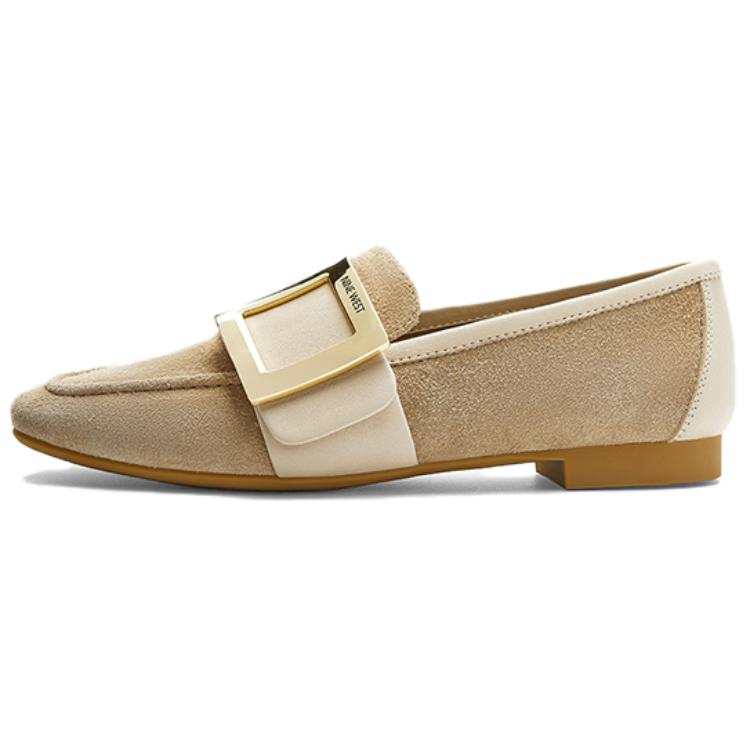 NINE WEST Cow Leather Loafers 1.5cm Women's