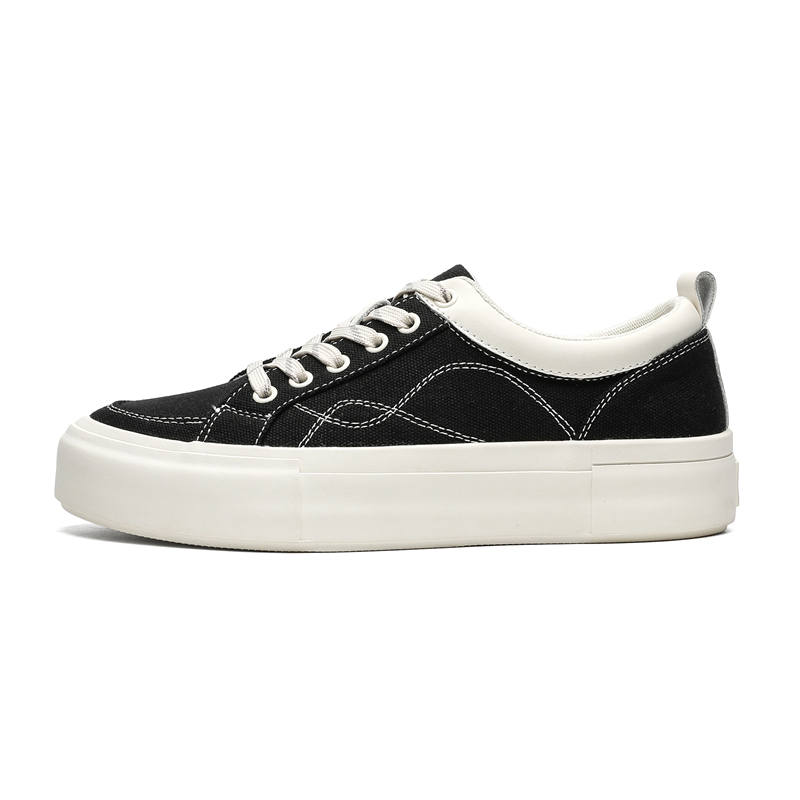 NIANZOUSUO Canvas Abrasion Resistant Low top Skateboard Shoes Men's