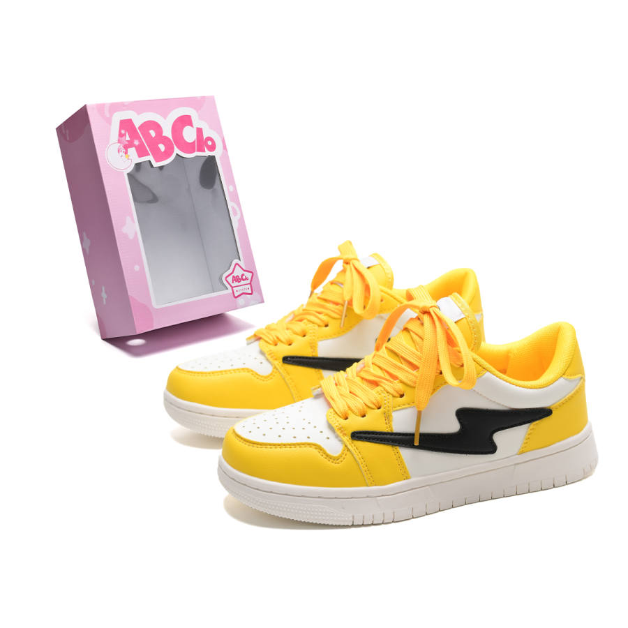 ABCIO ABCIO Lightweight Support Low top Skateboard Shoes Unisex Yellow