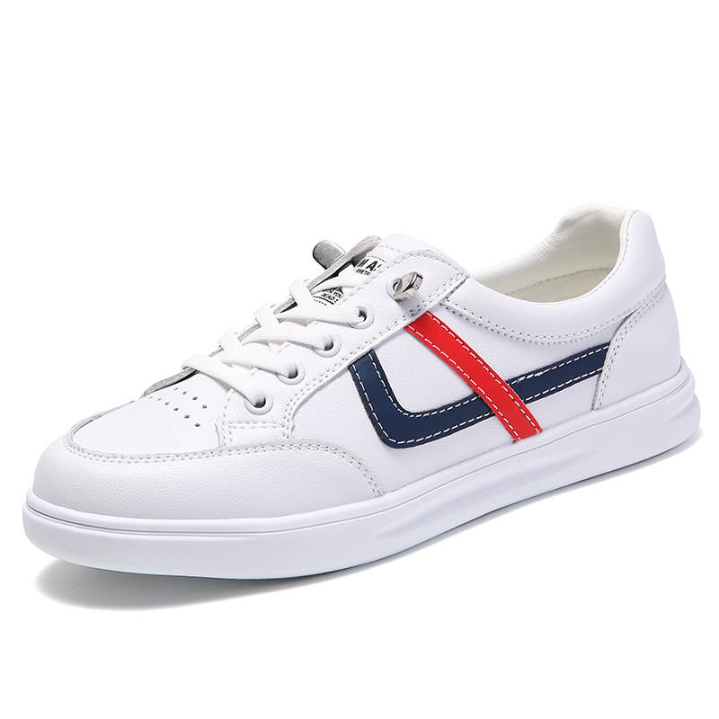 Reivantix Reivanti Microfiber Leather Fashion Skateboard Shoes Women's White Blue