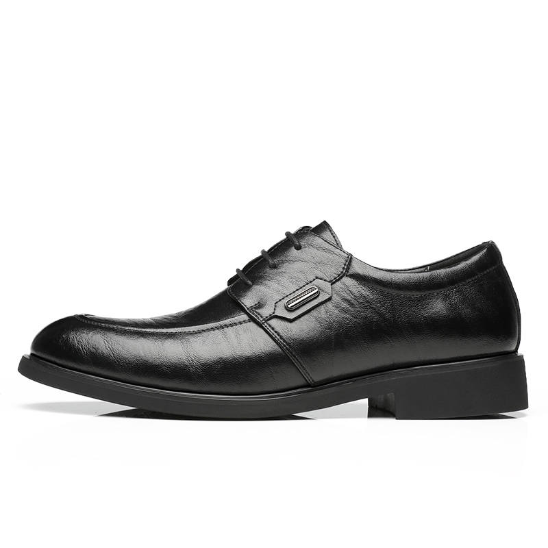 Shanpijiang Dress Shoes Men's Low Top Black/Tea Brown