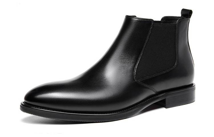 HARSON HARSON Chelsea Boots Men's Black/Coffee