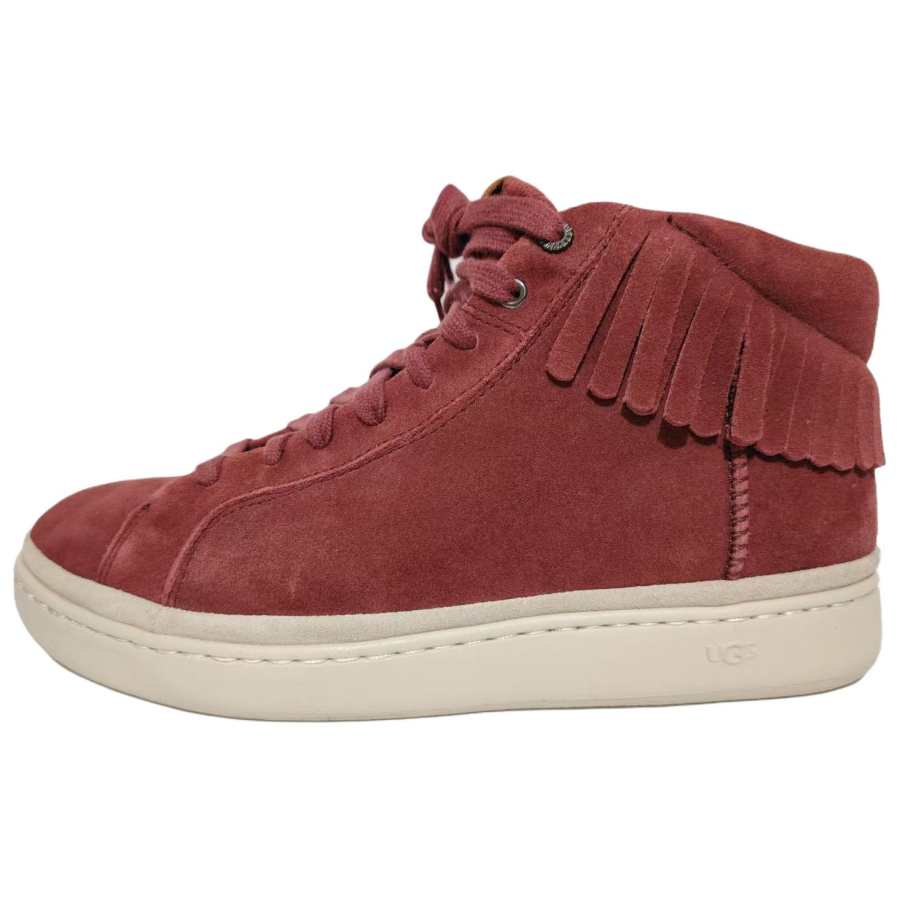 UGG UGG Cali Cow Split Leather High top Skateboard Shoes Men's Dark Red