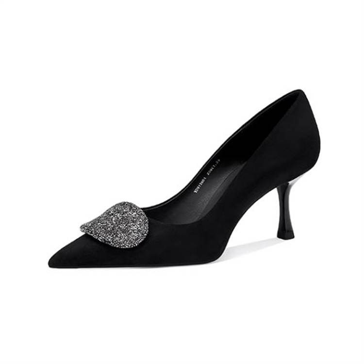 JESSICA SOPHIA Fabric Slim Heel High Heels 6.5cm Women's