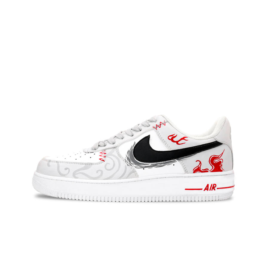 Nike Nike Air Force 1 Red Ink Cloud Wander Abrasion Resistant Lightweight Wear resistant And Lightweight Low top