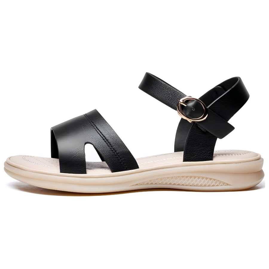 AOKANG Cow Leather One Strap Sandals Women's