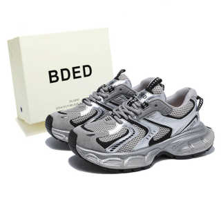 BDED Cow Split Leather Slip Resistant And Breathable Slip Resistant And Breathable Low top Chunky Sneakers Women's