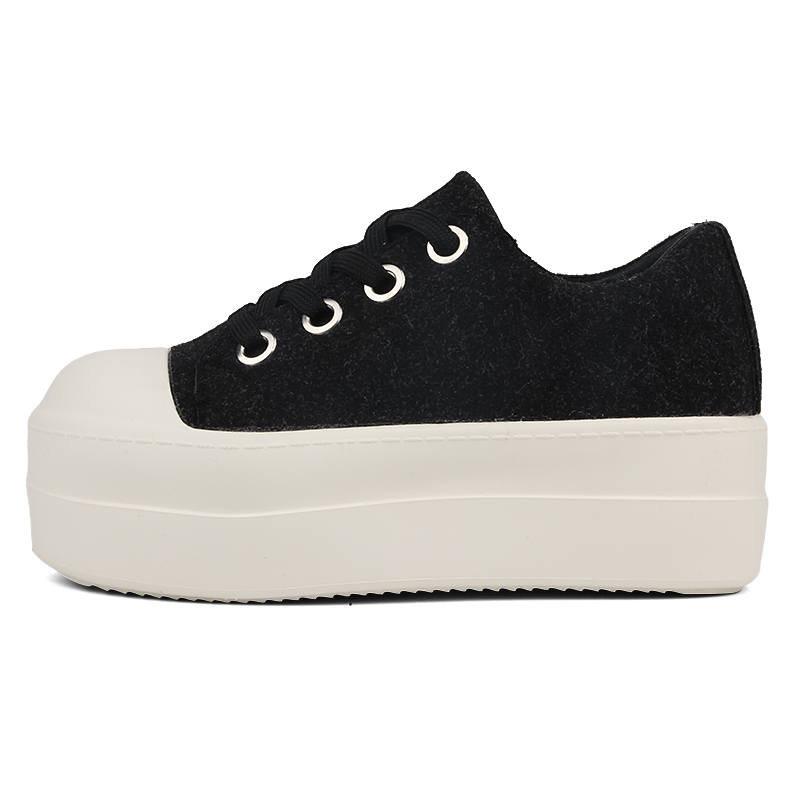 WENPU Cushioning Lightweight Height Increasing Low top Skateboard Shoes Women's