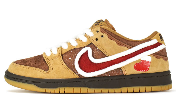 Nike Nike Dunk SB Low top Skateboard Shoes Unisex Wheat Brown