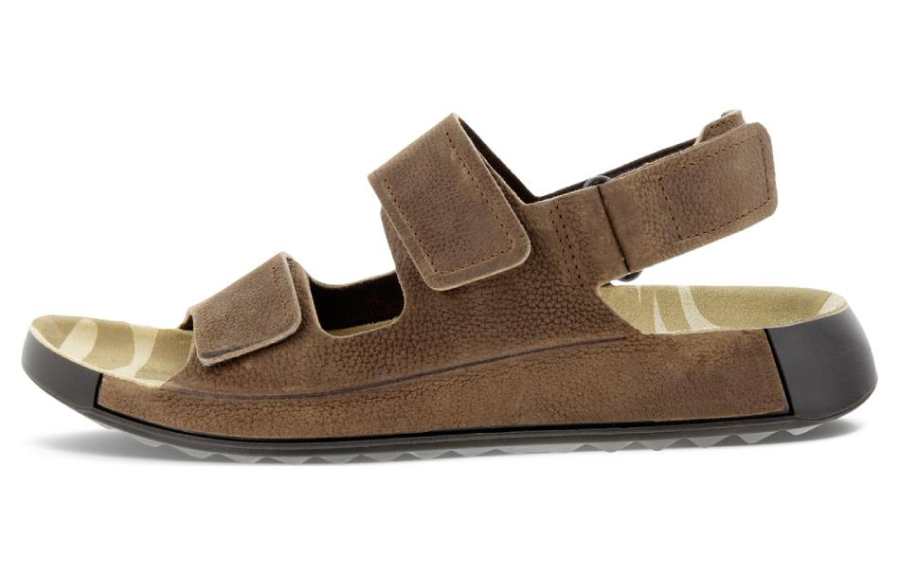 Ecco Ecco Leather Stylish Sandal Men's Cocoa Brown