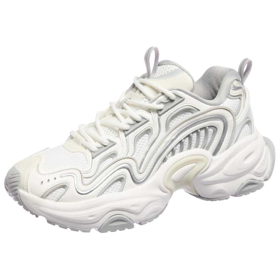 Anta Meteorite Cushioning Abrasion Resistant Cushioning, Wear Resistant Low top Casual Shoes Men's White Gray