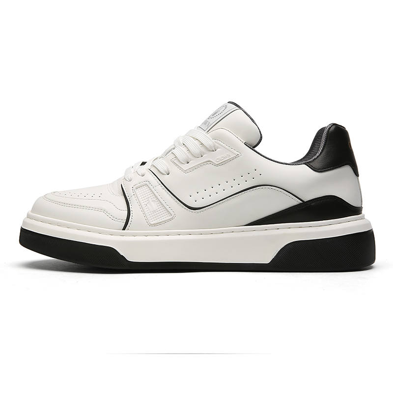 CROWN Cow Leather Low top Skateboard Shoes Men's