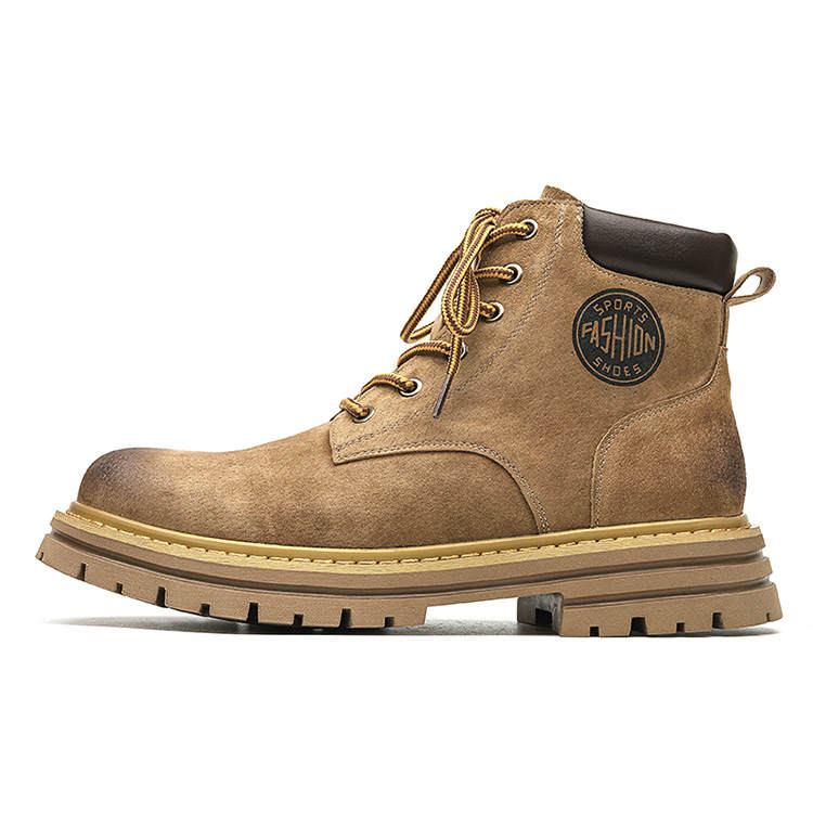 GZZ GZZ Combat Boots Men's Yellow/Gray
