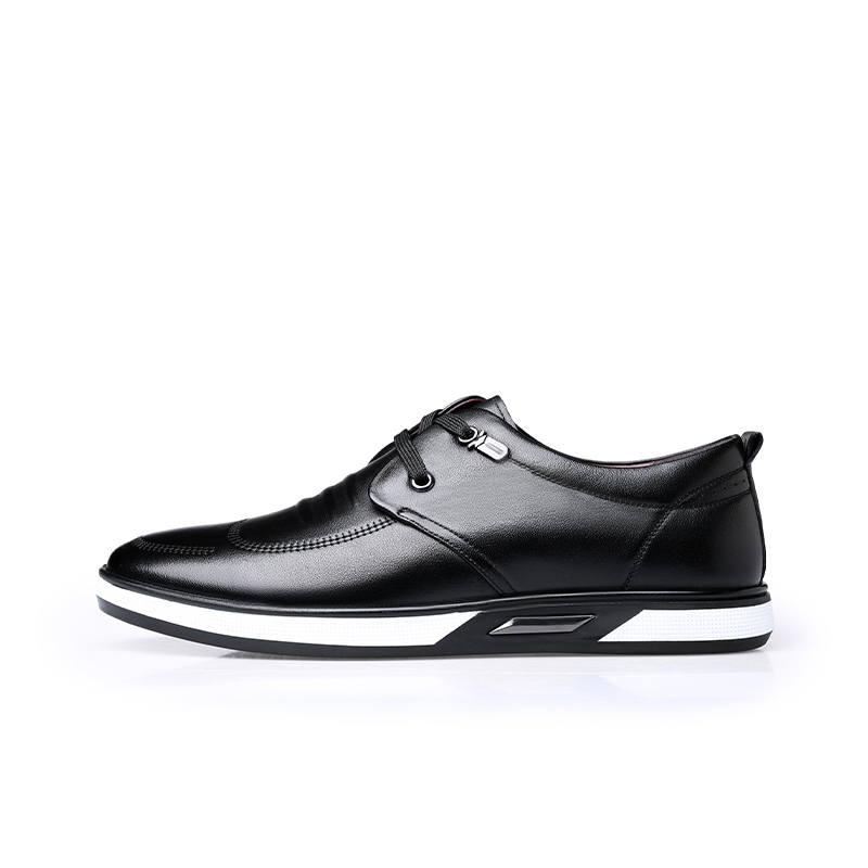 LAORENTOU Top Grain Cow Leather Casual Leather Shoes Men's