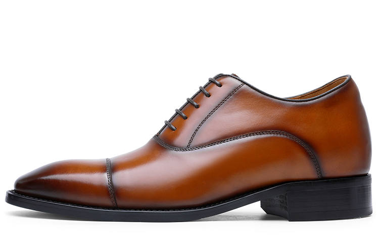 Desai Top Grain Cow Leather Dress Shoes Men's Brown