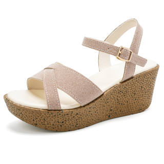Reivantix Reivanti Microfiber Leather One Strap Sandals Women's Khaki