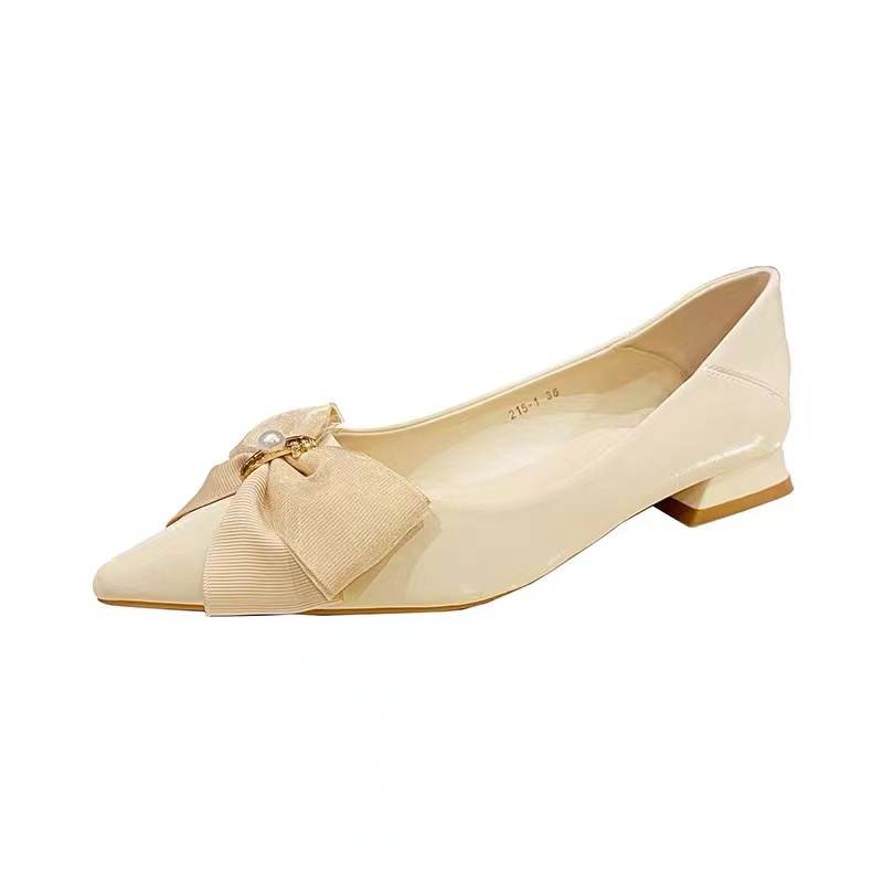 Bamiti Leather Casual Shoes Women's Apricot