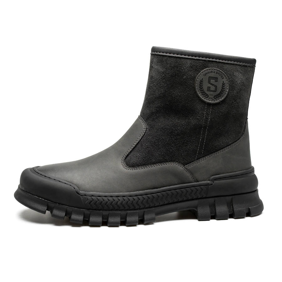 SOBB SOBB Cow Split Leather Ankle Boots Men's