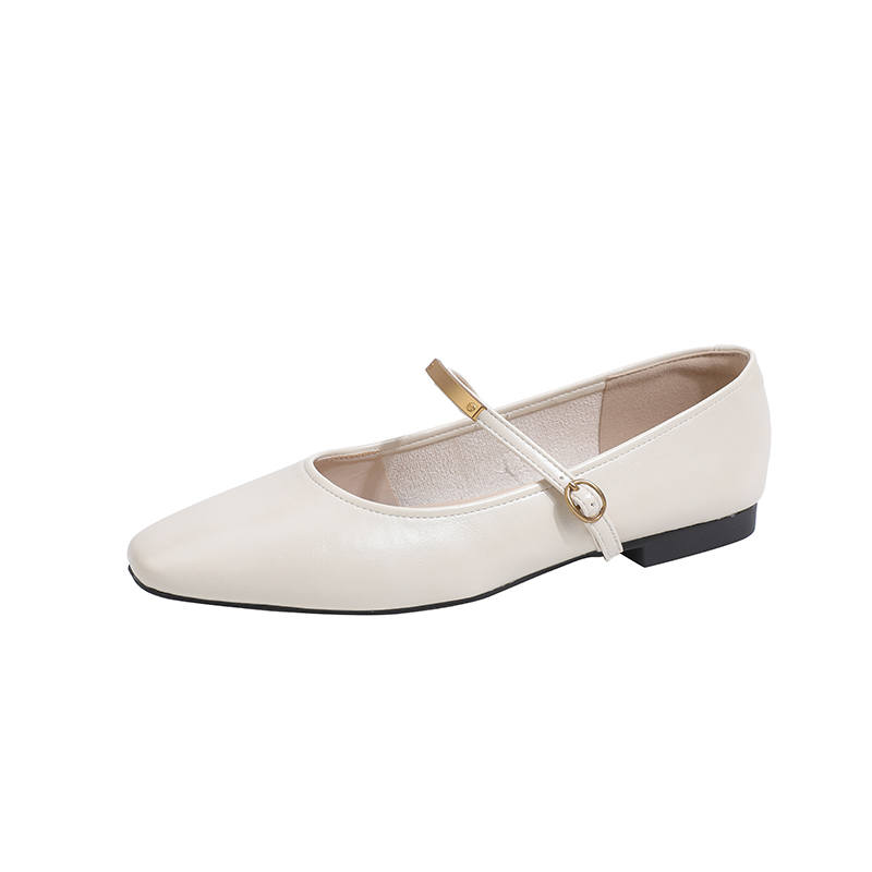 Beijiani Microfiber Leather Block Heel Mary Jane Shoes 1CM Women's