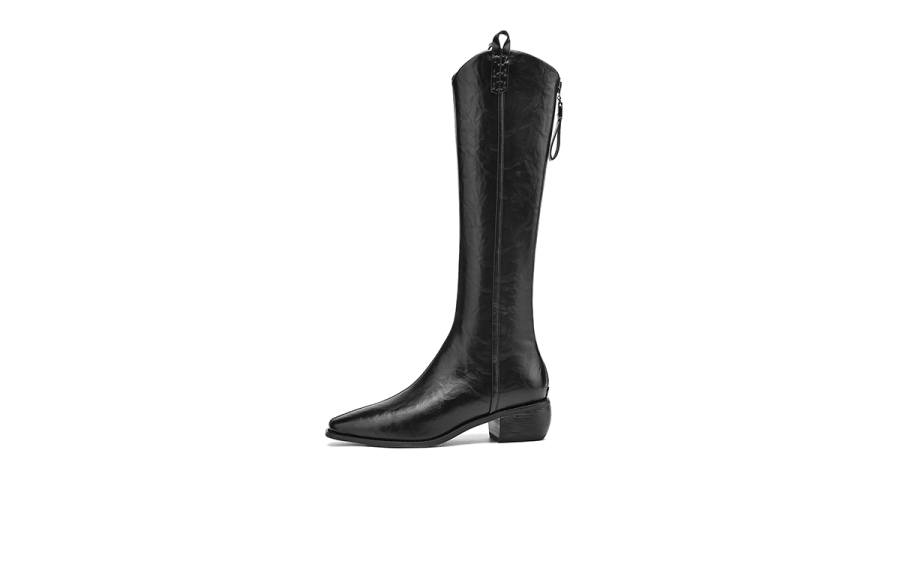 HLA Knee High Boots Women's Black/Brown