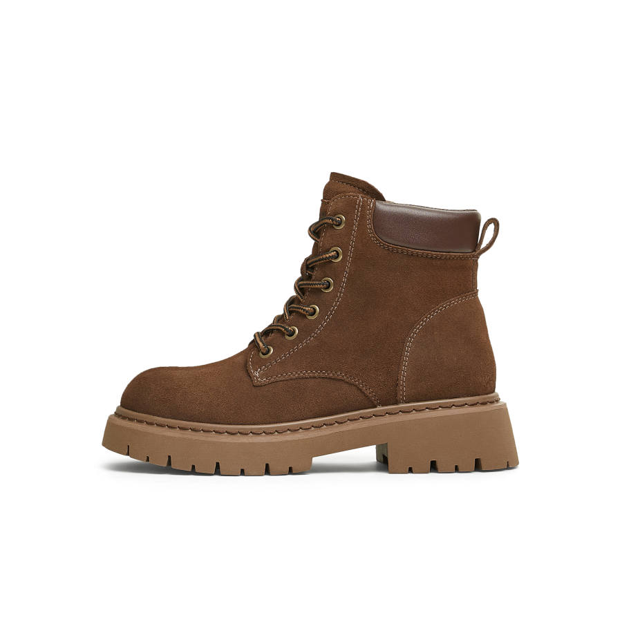 Teenmix PU Short Combat Boots 4.5cm Women's