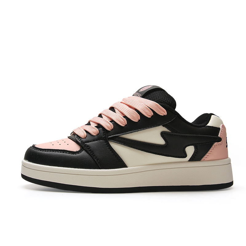 STUR YSN Skateboard Shoes Unisex Black Pink