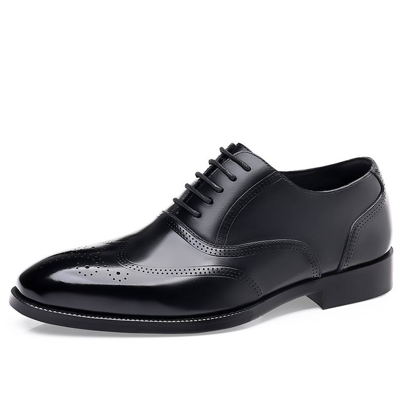 KAQIAODI Dress Shoes Men's Low Top Black, Brown