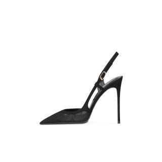 CHUYANG Mesh High Heels Women's Black
