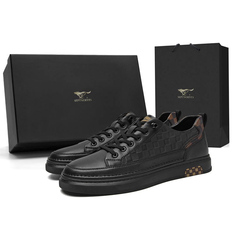 SEPTWOLVES Abrasion Resistant Lightweight Low top Skateboard Shoes Men's