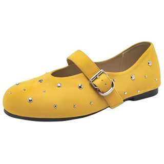 LXVB Pu Chunky Heel Mary Jane Shoes 2cm Women's