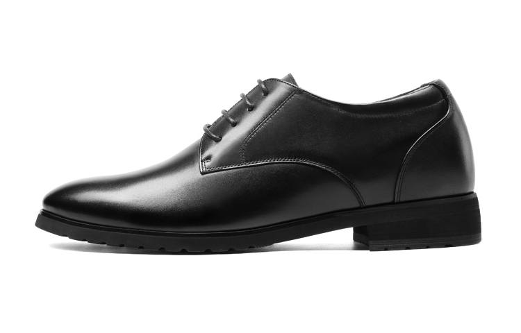 He Jinchang Cow Leather Dress Shoes Men's Black