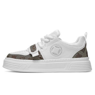 DUEPLAY Low top Skateboard Shoes Men's Brown White