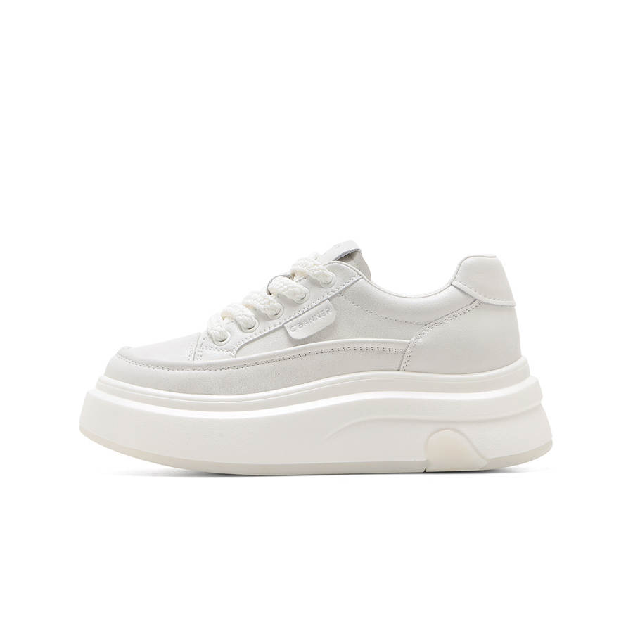 C°BANNER Synthetic Leather Lightweight Height Increasing Low top Skateboard Shoes Women's
