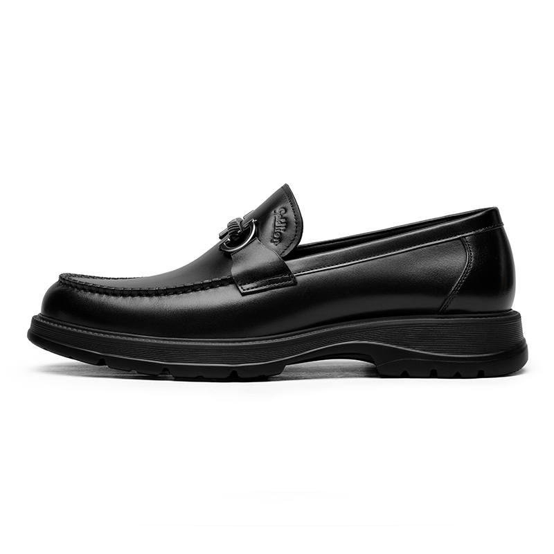 GOLDLION Loafers Men's Low Top Black/Brown