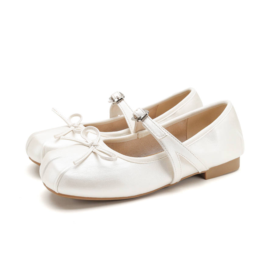 FOXER Mary Jane Shoes Women's Pearl White