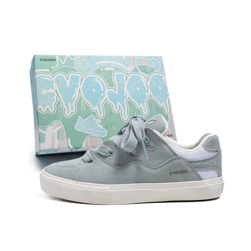 CVOJOO Low top Skateboard Shoes Unisex Light Blue