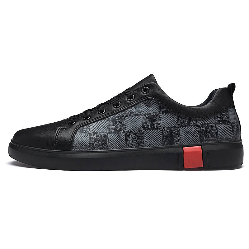 DAOTUSEN Cow Leather Low top Skateboard Shoes Unisex