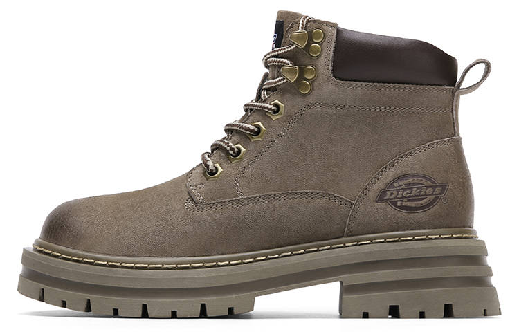 Dickies Dickies Cow Leather Short Combat Boots Women's Light Coffee