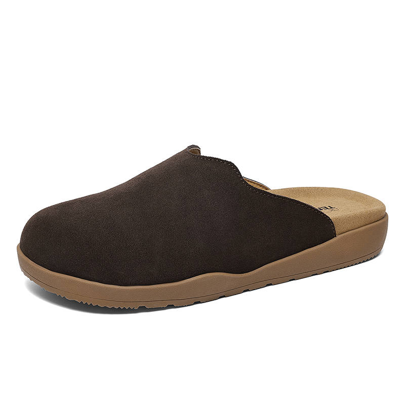TEMPUR Closed Toe Slippers Unisex Dark Coffee