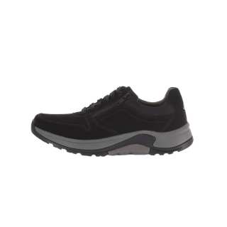 Gabor Rollingsoft Textile, Leather Slip Resistant And Breathable Low top Casual Shoes Men's Black