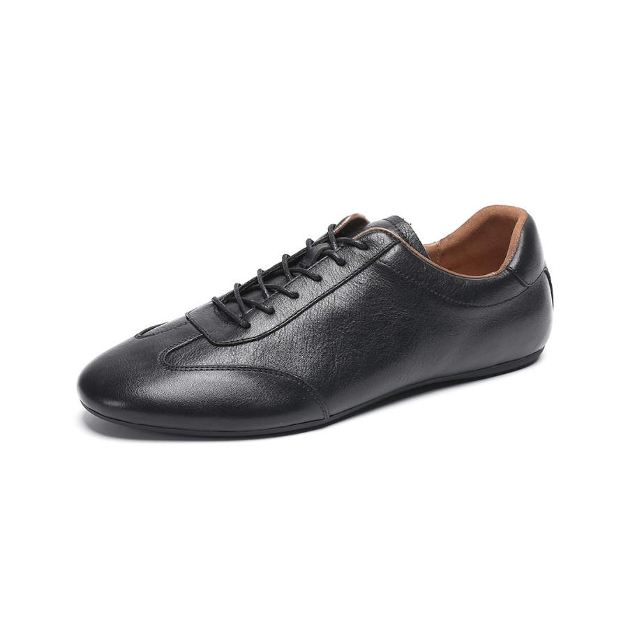 Devanro Devanro Top Grain Cow Leather Abrasion Resistant Breathable Abrasion Resistant Breathable Low top Casual Shoes Men's