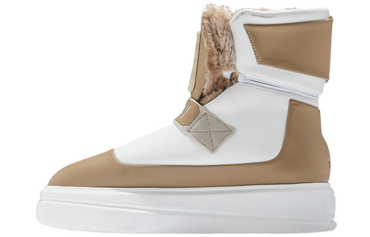 NORVINCY Thickened And Fleece Lined Cotton Boots Thermal Abrasion Resistant Cushioning Height Increasing Slip Resistant