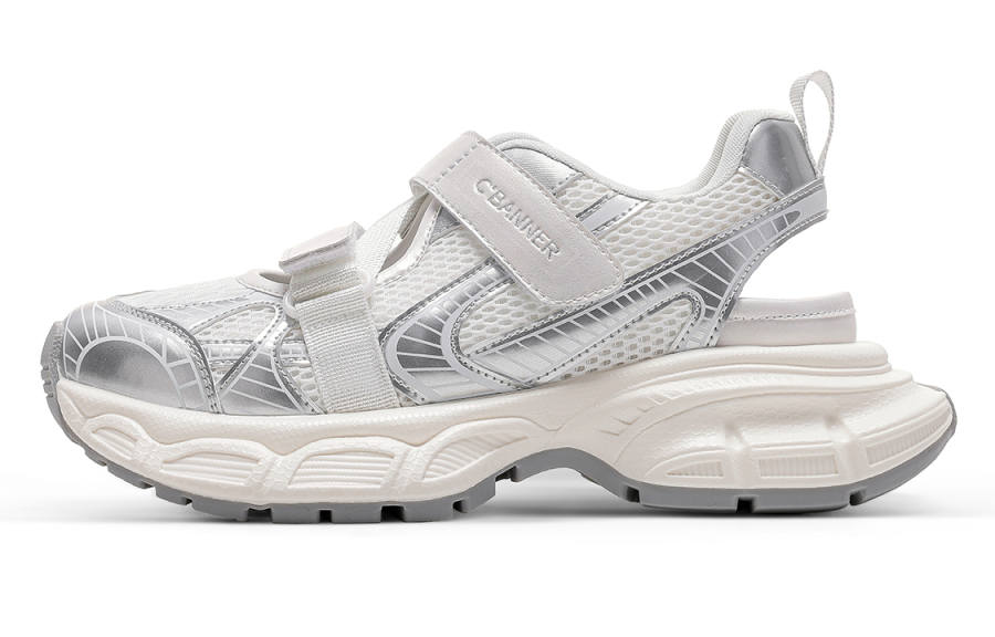 C°BANNER Low top Chunky Sneakers Women's Silver